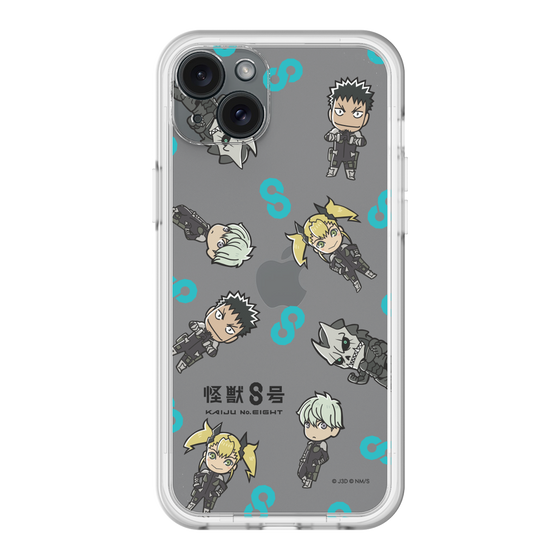 スリムプロテクションプレミアムケース［ 怪獣８号 - ミニキャラ - 総柄01 ］