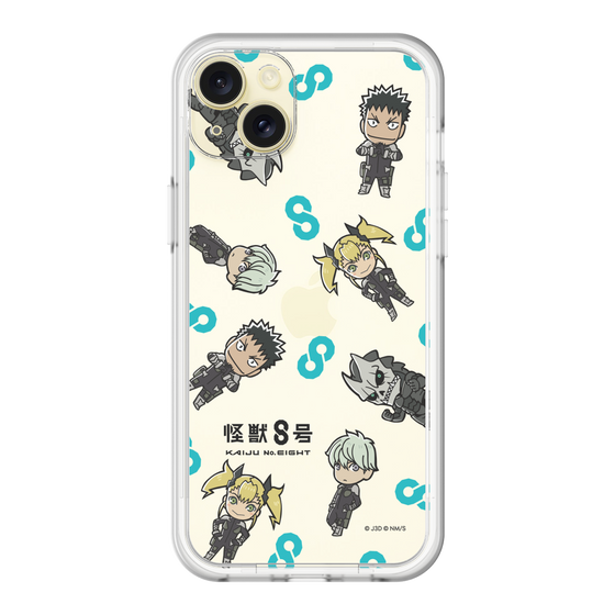 スリムプロテクションプレミアムケース［ 怪獣８号 - ミニキャラ - 総柄01 ］