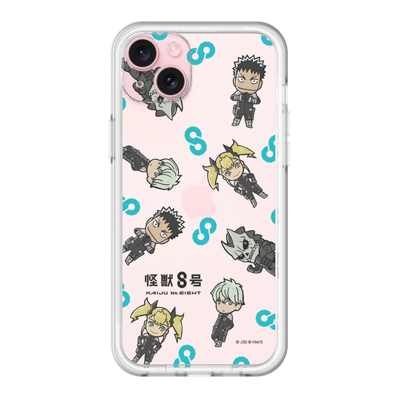 スリムプロテクションプレミアムケース［ 怪獣８号 - ミニキャラ - 総柄01 ］