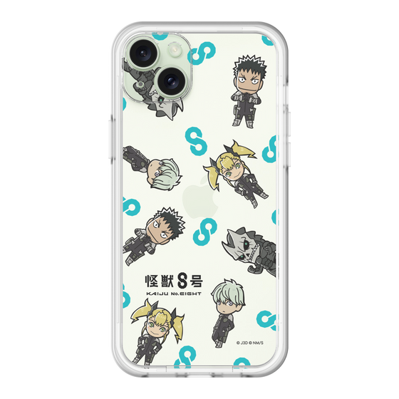 スリムプロテクションプレミアムケース［ 怪獣８号 - ミニキャラ - 総柄01 ］