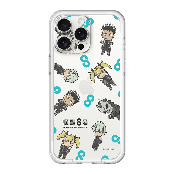 スリムプロテクションプレミアムケース［ 怪獣８号 - ミニキャラ - 総柄01 ］