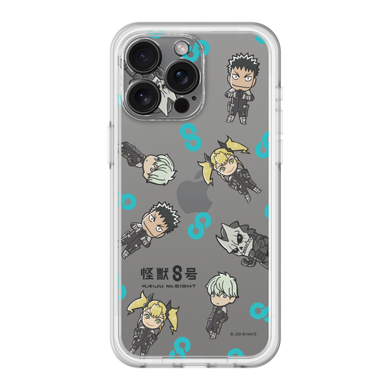 スリムプロテクションプレミアムケース［ 怪獣８号 - ミニキャラ - 総柄01 ］