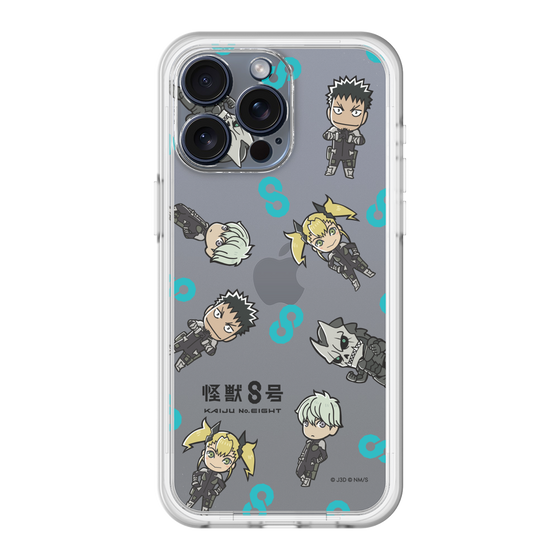 スリムプロテクションプレミアムケース［ 怪獣８号 - ミニキャラ - 総柄01 ］
