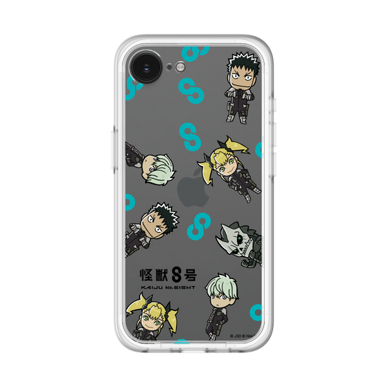 スリムプロテクションプレミアムケース［ 怪獣８号 - ミニキャラ - 総柄01 ］