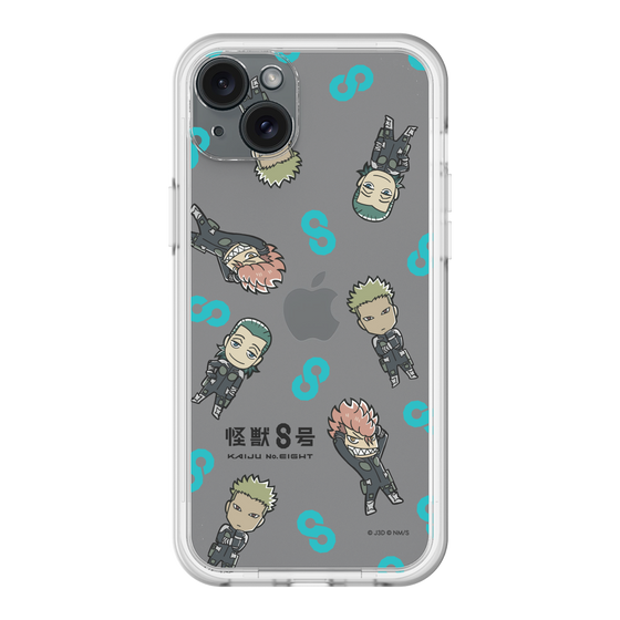 スリムプロテクションプレミアムケース［ 怪獣８号 - ミニキャラ - 総柄03 ］