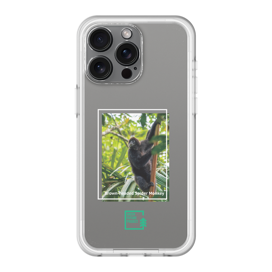 スリムプロテクションプレミアムケース［ Green Future Project - Brown-headed Spider Monkey ］