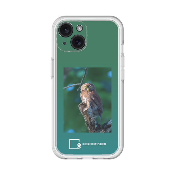 スリムプロテクションプレミアムケース［ Green Future Project - Ferruginous Pygmy Owl ］