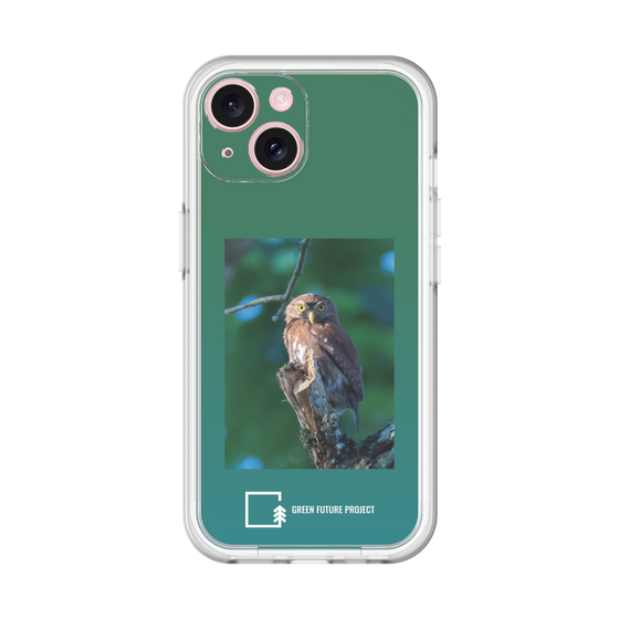 スリムプロテクションプレミアムケース［ Green Future Project - Ferruginous Pygmy Owl ］