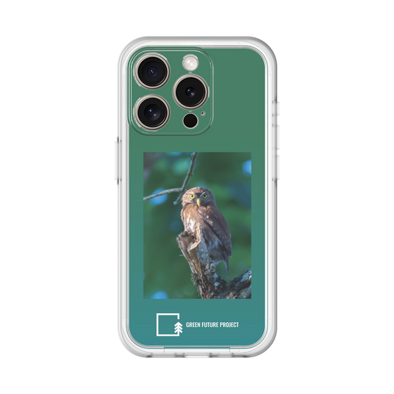 スリムプロテクションプレミアムケース［ Green Future Project - Ferruginous Pygmy Owl ］