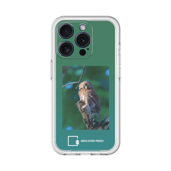 スリムプロテクションプレミアムケース［ Green Future Project - Ferruginous Pygmy Owl ］