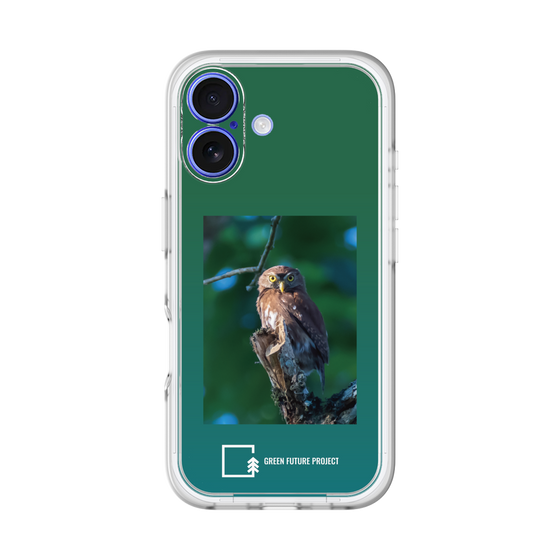 スリムプロテクションプレミアムケース［ Green Future Project - Ferruginous Pygmy Owl ］