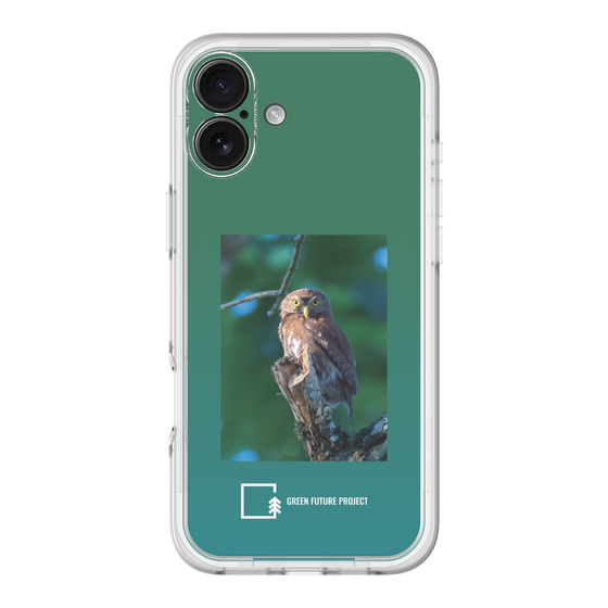 スリムプロテクションプレミアムケース［ Green Future Project - Ferruginous Pygmy Owl ］