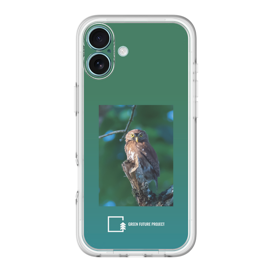 スリムプロテクションプレミアムケース［ Green Future Project - Ferruginous Pygmy Owl ］