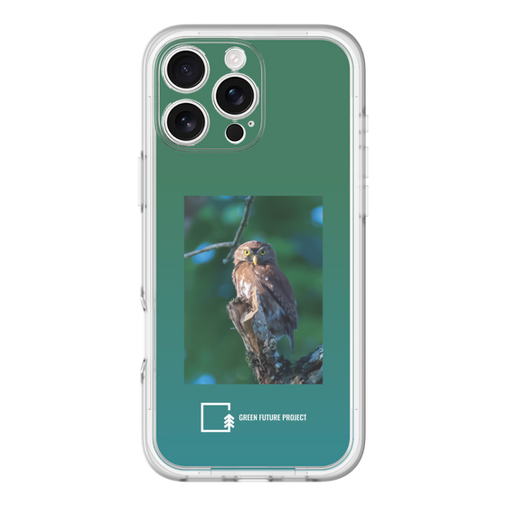 スリムプロテクションプレミアムケース［ Green Future Project - Ferruginous Pygmy Owl ］