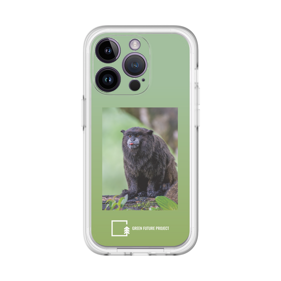 スリムプロテクションプレミアムケース［ Green Future Project - Black-mantled Tamarin ］