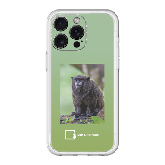 スリムプロテクションプレミアムケース［ Green Future Project - Black-mantled Tamarin ］