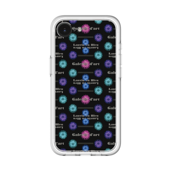 スリムプロテクションプレミアムケース［ LANVIN en Bleu - Flower pattern ］