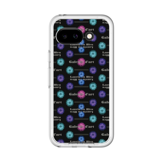 スリムプロテクションプレミアムケース［ LANVIN en Bleu - Flower pattern ］