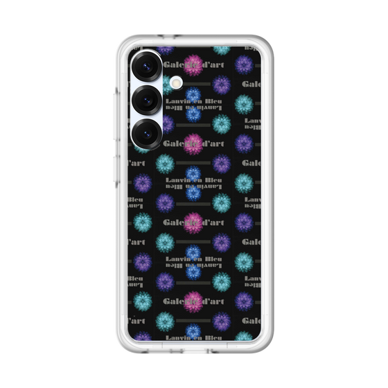 スリムプロテクションプレミアムケース［ LANVIN en Bleu - Flower pattern ］