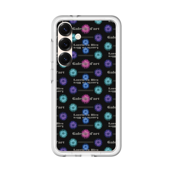 スリムプロテクションプレミアムケース［ LANVIN en Bleu - Flower pattern ］
