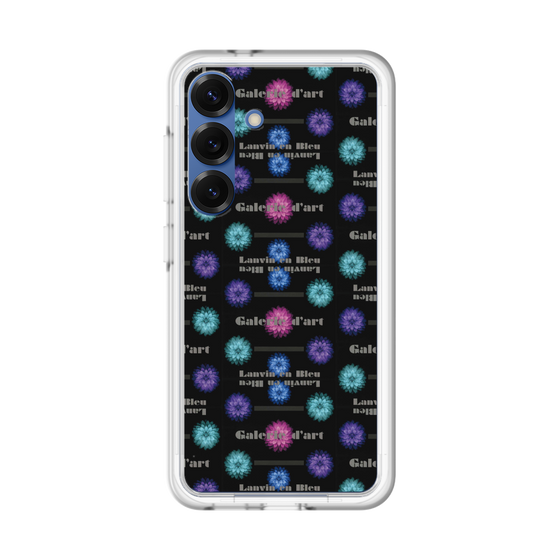スリムプロテクションプレミアムケース［ LANVIN en Bleu - Flower pattern ］