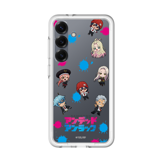 スリムプロテクションプレミアムケース［ アンデッドアンラック - ミニキャラ - 総柄 ］