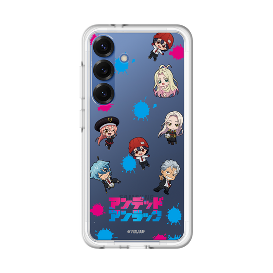 スリムプロテクションプレミアムケース［ アンデッドアンラック - ミニキャラ - 総柄 ］