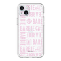 スリムプロテクションプレミアムケース［ Barbie - ロゴパターン3 - クリア ］