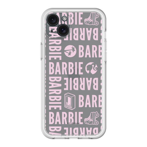 スリムプロテクションプレミアムケース［ Barbie - ロゴパターン3 - クリア ］