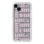 スリムプロテクションプレミアムケース［ Barbie - ロゴパターン3 - クリア ］