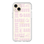 スリムプロテクションプレミアムケース［ Barbie - ロゴパターン3 - クリア ］