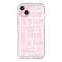 スリムプロテクションプレミアムケース［ Barbie - ロゴパターン3 - クリア ］