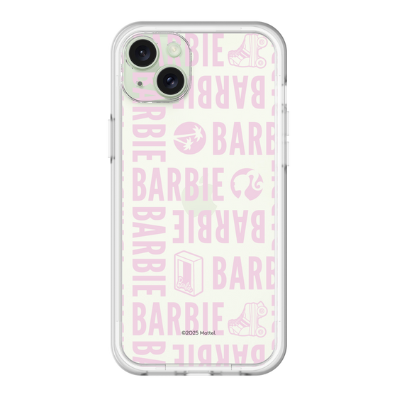 スリムプロテクションプレミアムケース［ Barbie - ロゴパターン3 - クリア ］