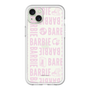 スリムプロテクションプレミアムケース［ Barbie - ロゴパターン3 - クリア ］