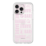 スリムプロテクションプレミアムケース［ Barbie - ロゴパターン3 - クリア ］