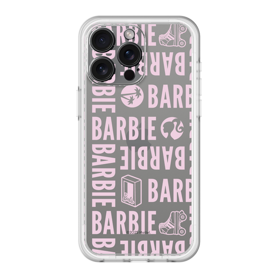 スリムプロテクションプレミアムケース［ Barbie - ロゴパターン3 - クリア ］