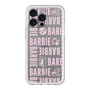 スリムプロテクションプレミアムケース［ Barbie - ロゴパターン3 - クリア ］