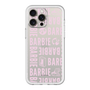 スリムプロテクションプレミアムケース［ Barbie - ロゴパターン3 - クリア ］