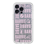 スリムプロテクションプレミアムケース［ Barbie - ロゴパターン3 - クリア ］