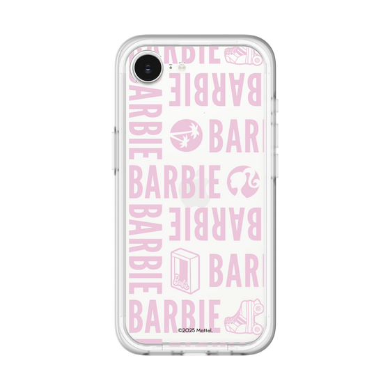 スリムプロテクションプレミアムケース［ Barbie - ロゴパターン3 - クリア ］