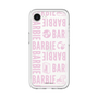 スリムプロテクションプレミアムケース［ Barbie - ロゴパターン3 - クリア ］