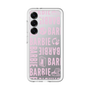 スリムプロテクションプレミアムケース［ Barbie - ロゴパターン3 - クリア ］