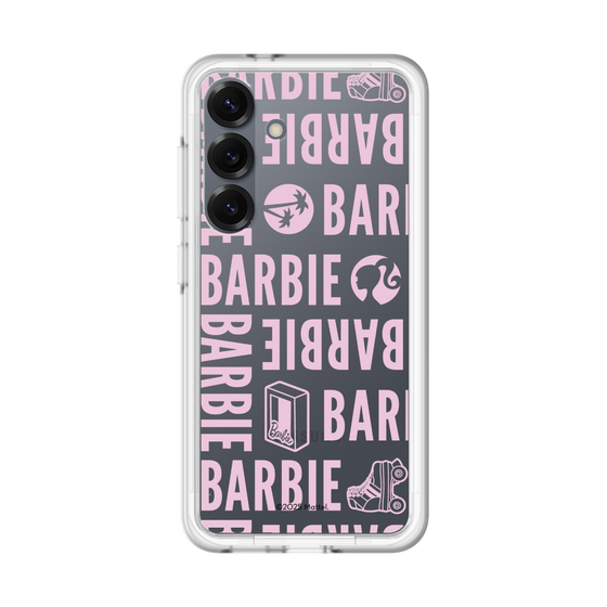 スリムプロテクションプレミアムケース［ Barbie - ロゴパターン3 - クリア ］