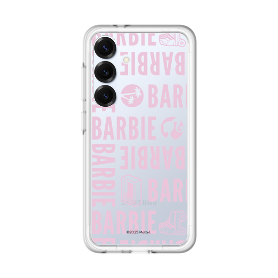 スリムプロテクションプレミアムケース［ Barbie - ロゴパターン3 - クリア ］