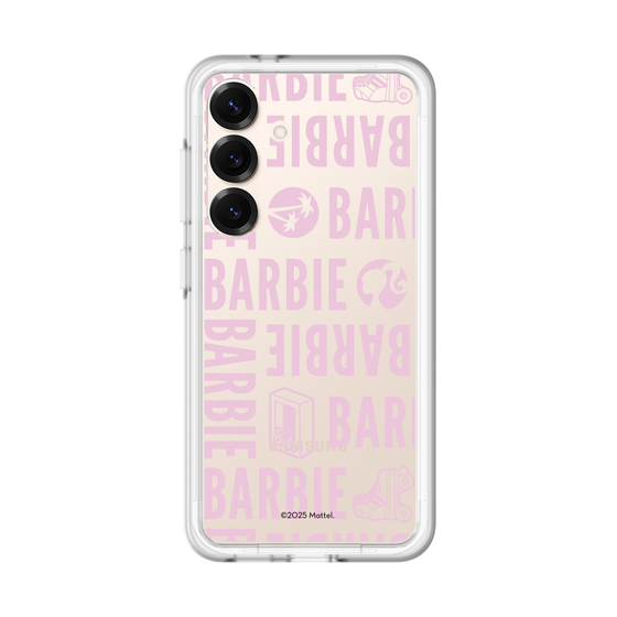 スリムプロテクションプレミアムケース［ Barbie - ロゴパターン3 - クリア ］