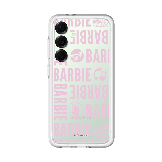 スリムプロテクションプレミアムケース［ Barbie - ロゴパターン3 - クリア ］
