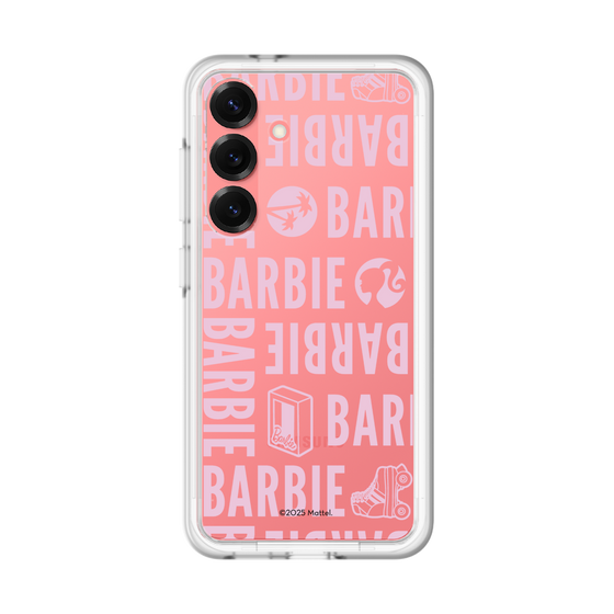 スリムプロテクションプレミアムケース［ Barbie - ロゴパターン3 - クリア ］