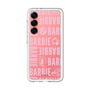 スリムプロテクションプレミアムケース［ Barbie - ロゴパターン3 - クリア ］