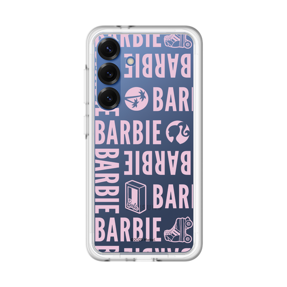 スリムプロテクションプレミアムケース［ Barbie - ロゴパターン3 - クリア ］