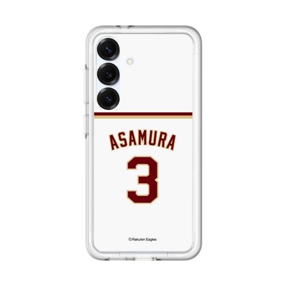スリムプロテクションプレミアムケース［ 楽天イーグルス - #3 Asamura - ホーム ］